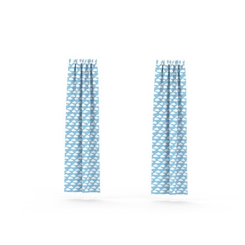 Curtains for kindergarten beds, blue - 4641663