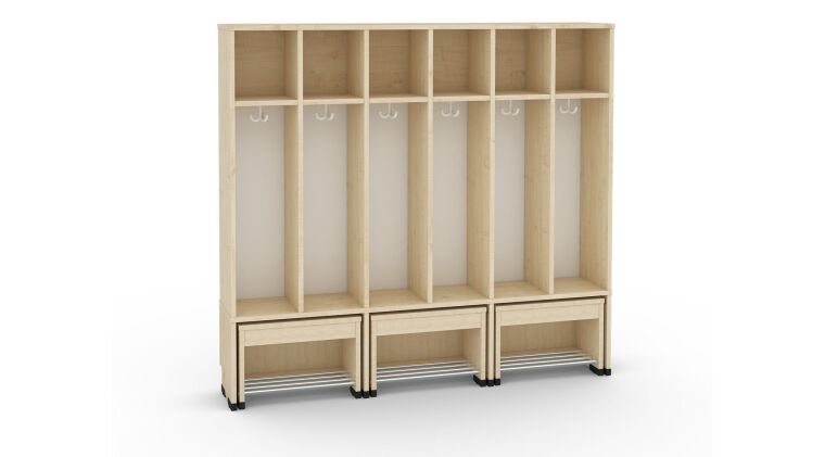Cloakroom with a moveable seat - universal body 6, seat height: 35cm - 6512481EX_2.jpg