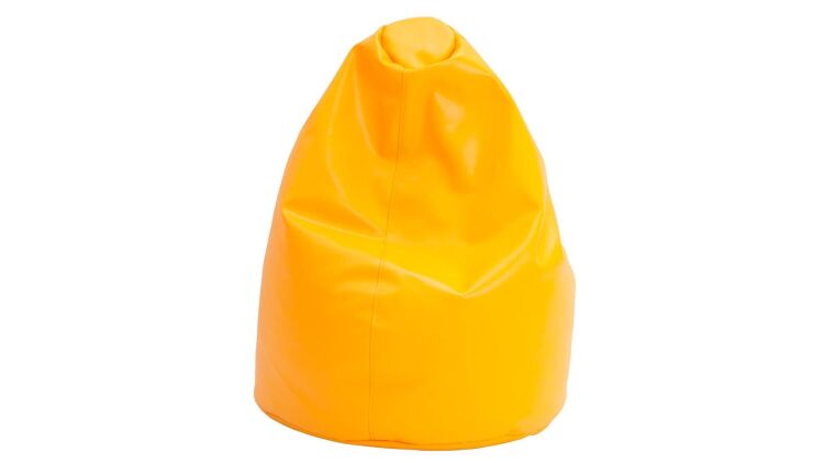 Pouf with granulate, yellow - 4640026.jpg