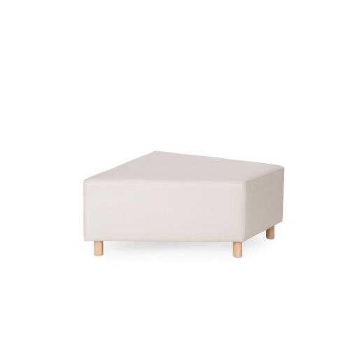 ZigZag beige pouf - Canvas 109025 flame retardant - 7010047