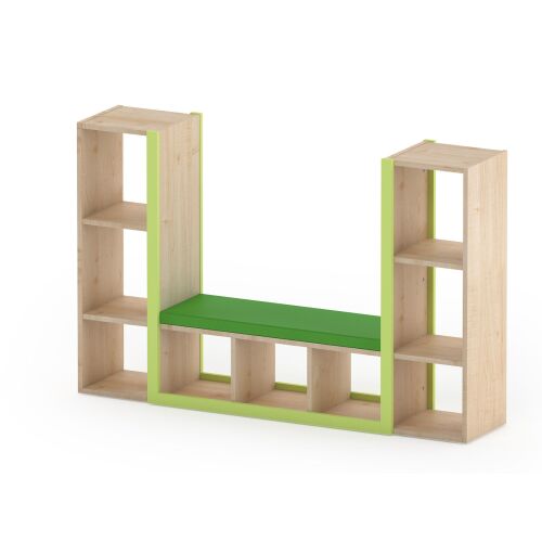 Bookcase with a Seat - 6512355EX