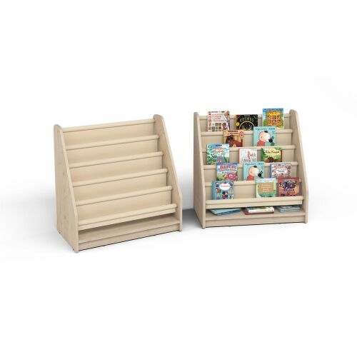 Maple Textile-shelved Bookcase - 6512726