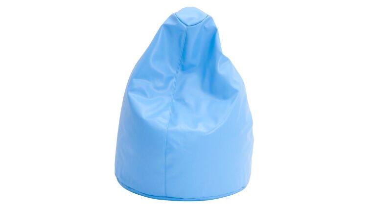 Pouf with granulate, blue - 4640025.jpg