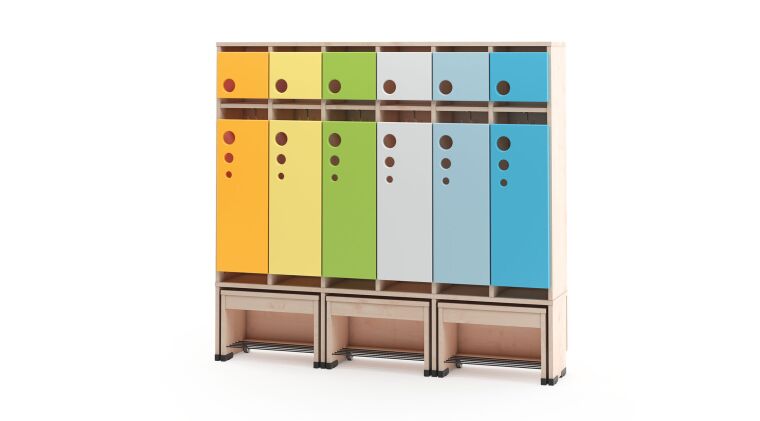 Cloakroom with a moveable seat - universal body 6, seat height: 26cm - 6512480EX.jpg