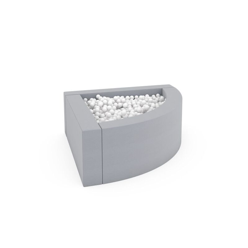 Corner ball pit grey 1,6m