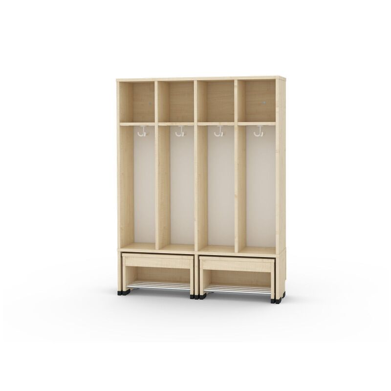 Sit & Stand Cloakroom 4, SH 26cm, flame redardant