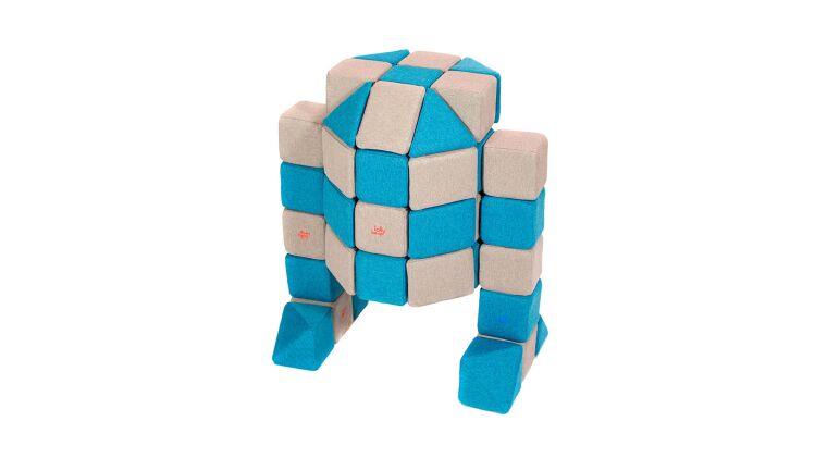 Jolly Heap magnetic blocks, gray-turquoise - 6306195_2.jpg