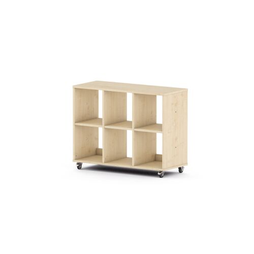 Maple 6-Compartment Unit on wheels / on feet - 6512483K