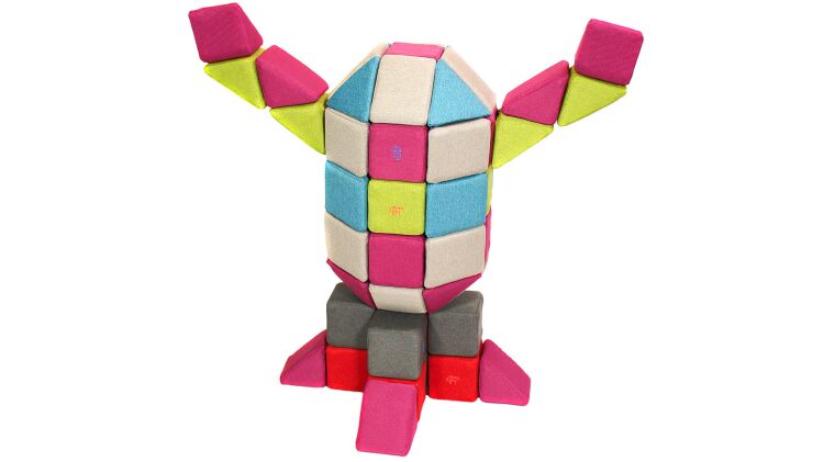 Jolly Heap magnetic blocks, red-pink - 6306194_2.jpg