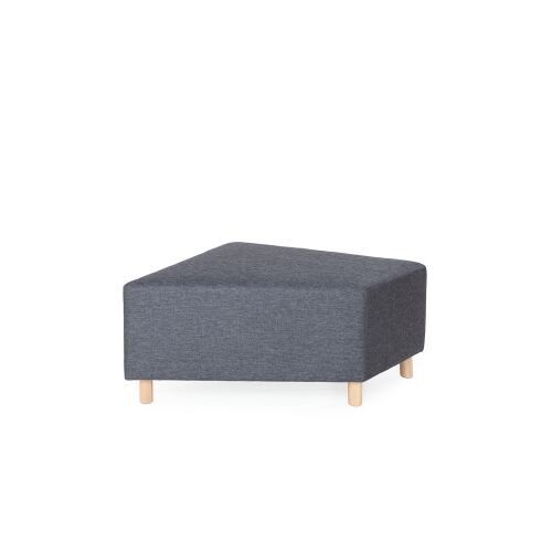 ZigZag graphite pouf - Canvas 105104 flame retardant - 7010046