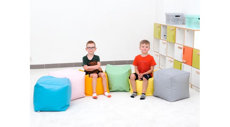 Pouf with granulate small, yellow pastel - 4641679_2.jpg