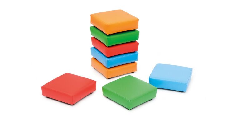 Pouf with leatherette, green - 4841042_2.jpg