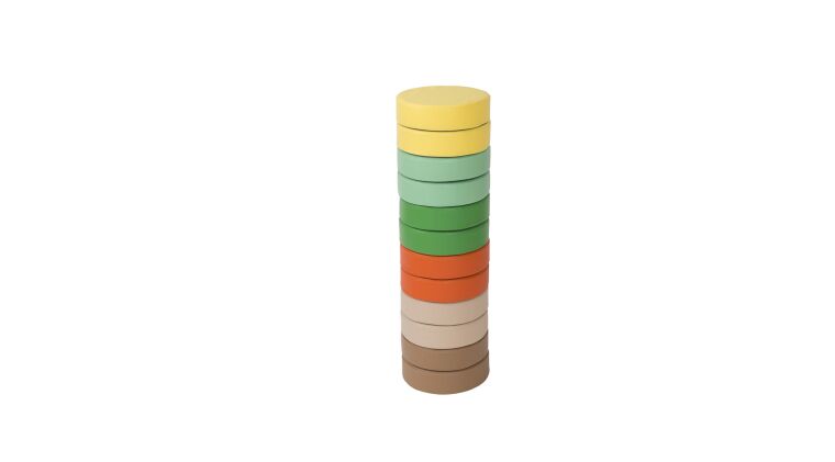 Set of round poufs Nature - 12 pcs. - 4641706_2.jpg