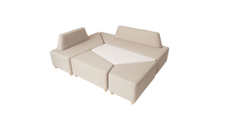 Pouf Foyer 3/4 - Canvas 109335 flame retardant - 7010043_5.jpg