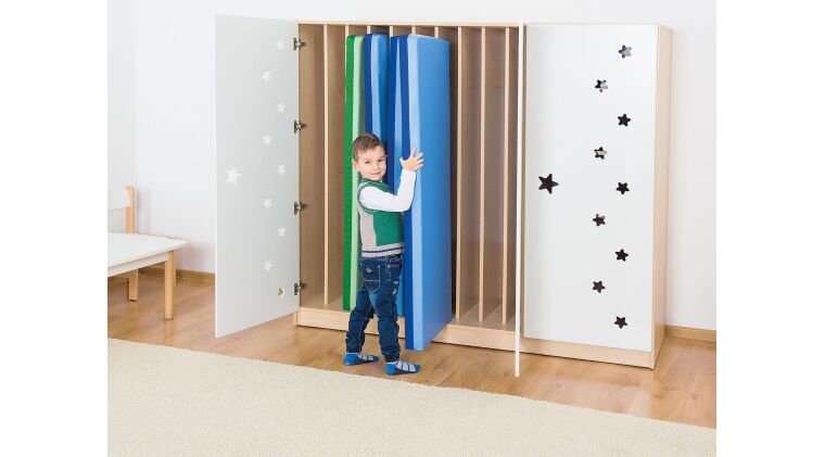 Pre-school mattress, light blue/blue. - 4641064_5.jpg