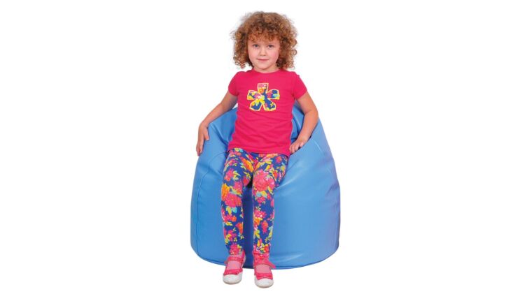 Pouf with granulate, blue - 4640025_2.jpg