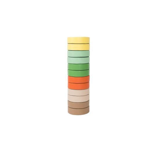 Set of round poufs Nature - 12 pcs. - 4641706