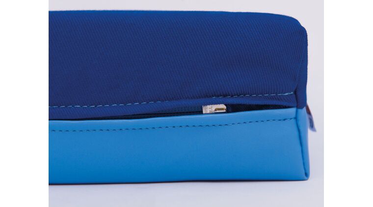 Nursery mattress, light blue/blue. - 4641062_4.jpg