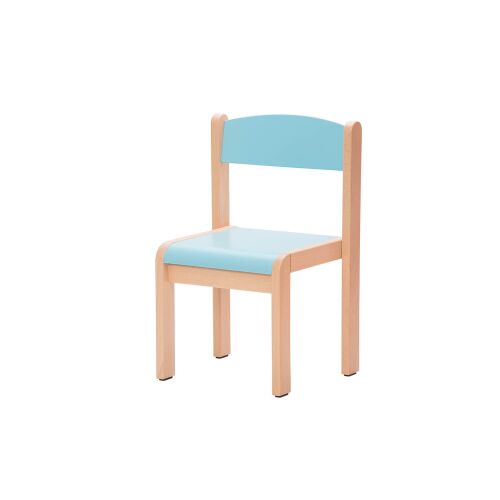 Beech chair Novum H.31 cm light blue - 4529109F