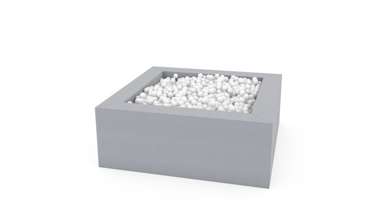 Square ball pit grey, 1,6m - 4641673_2.jpg