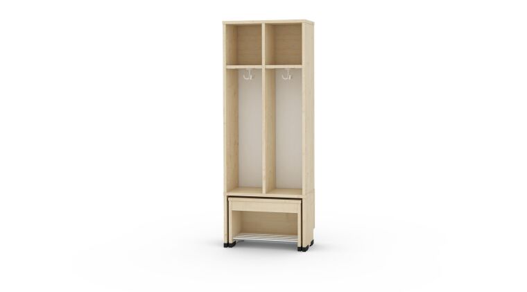 Cloakroom with a moveable seat - universal body 2, seat height: 31cm - 6512450EX.jpg