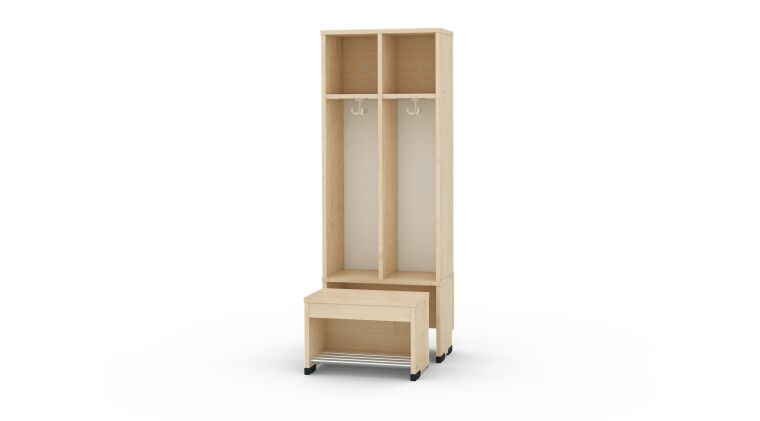 Cloakroom with a moveable seat - universal body 2, seat height: 31cm - 6512450EX_2.jpg