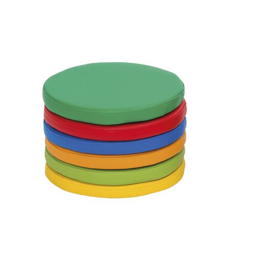 Low Rainbow Poufs round / non-slip Latico - 4641537