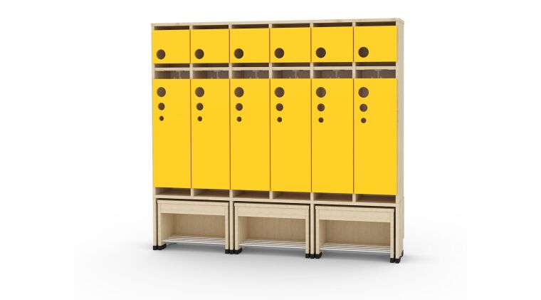 Cloakroom with a moveable seat - universal body 6, seat height: 35cm - 6512481EX_4.jpg