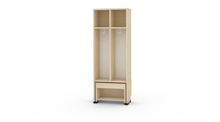 Cloakroom with a moveable seat - universal body 2,  seat height: 31cm - 6512450EX.jpg