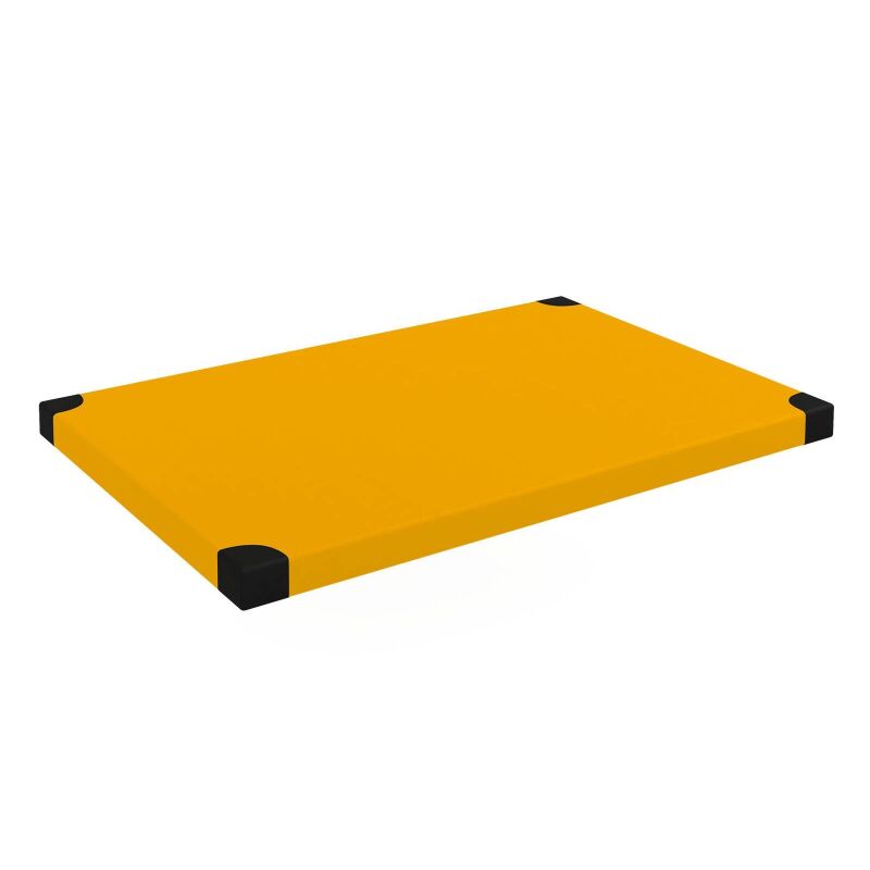 School mattress, orange