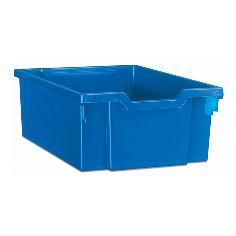 Medium container dark blue, with beige runners