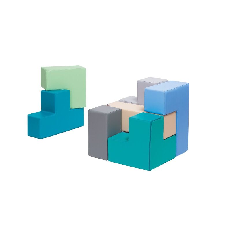 Build a Small Cube Set, coloured