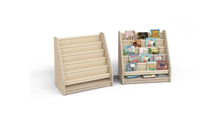 Maple Textile-shelved Bookcase - 6512726.jpg