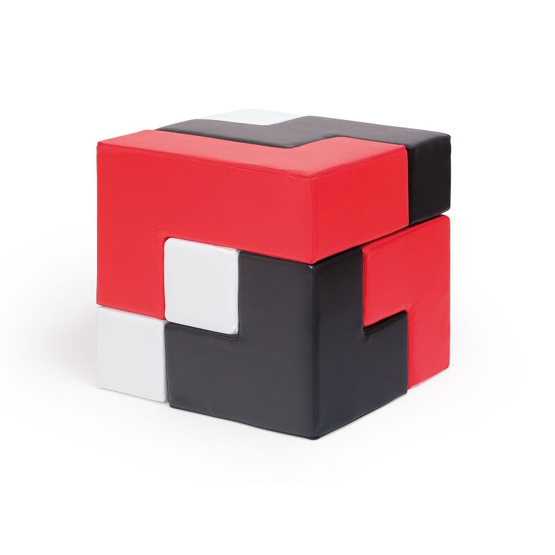 Build a Small Cube Set, 
white - black - red