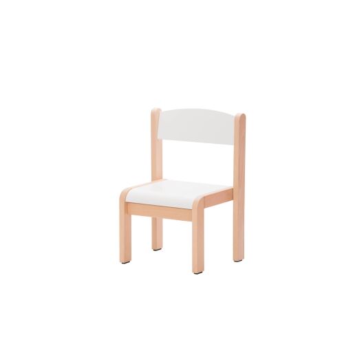 Beech chair Novum H 21 cm, white - 4529501F
