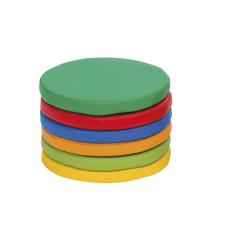 Low Rainbow Poufs round / non-slip Latico