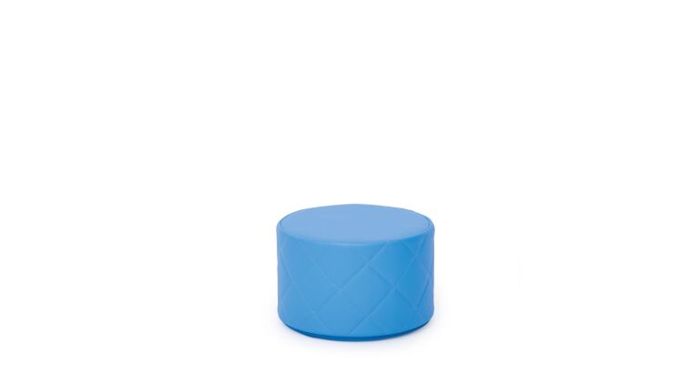 Quilted pouf, light blue - 4641394.jpg