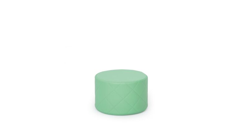 Quilted pouf, light green - 4641393.jpg