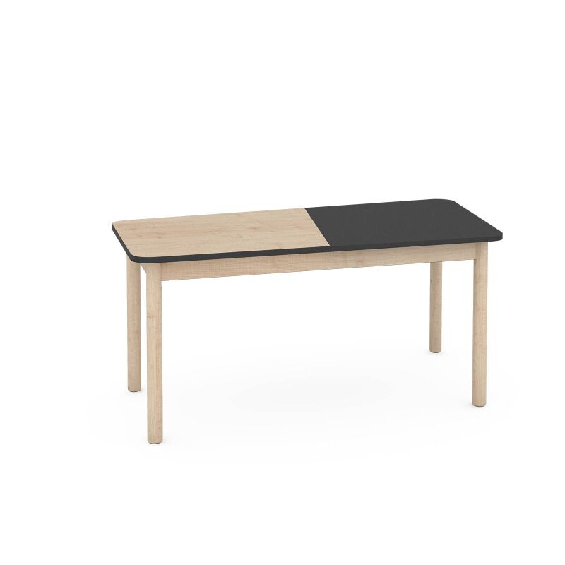 FLO Table Top, width 131 cm, anthracite-maple