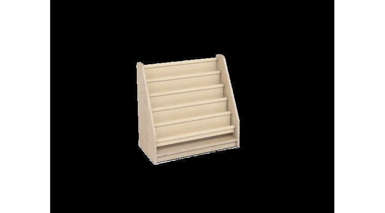 Maple Textile-shelved Bookcase - 6512726.png