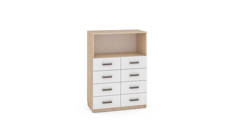 Wide Cabinet NV, 8 white drawers - 6513093.jpg