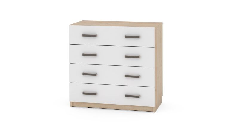 Low Cabinet NV, 4 white drawers - 6513088_2.jpg