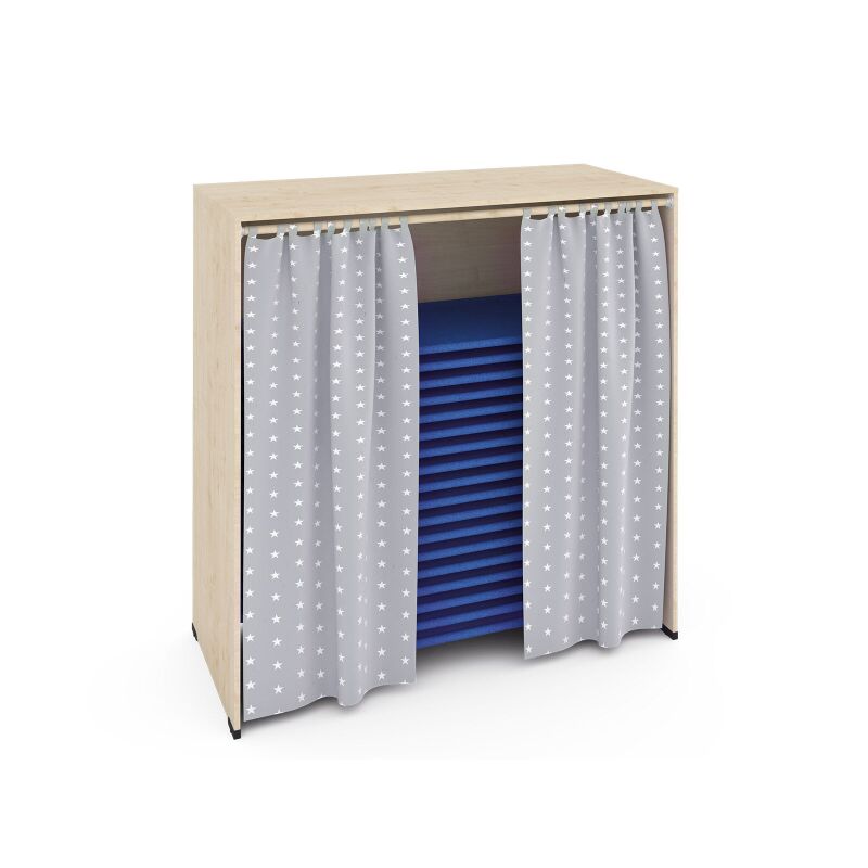 Storage unit for kindergarten beds