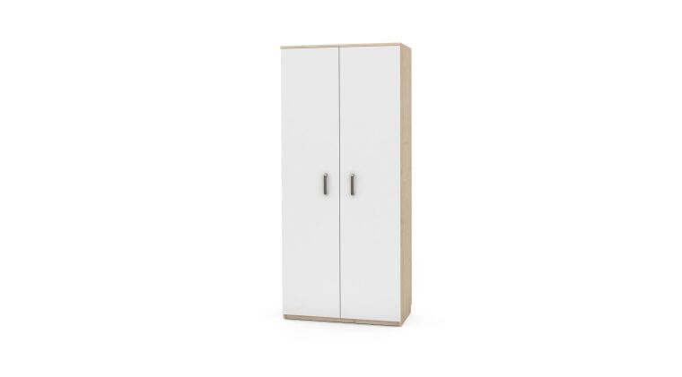 NV11 wardrobe with shelves, white fronts - 6513085_2.jpg