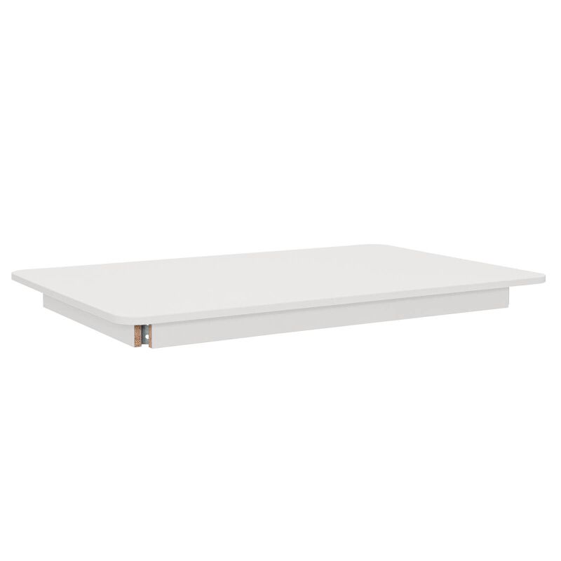 Coloured table top, white - rectangular