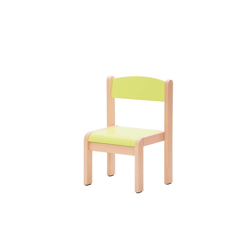 Beech chair Novum H 21 cm, lime