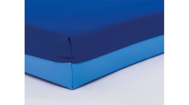 Nursery mattress, light blue/blue. - 4641062_3.jpg