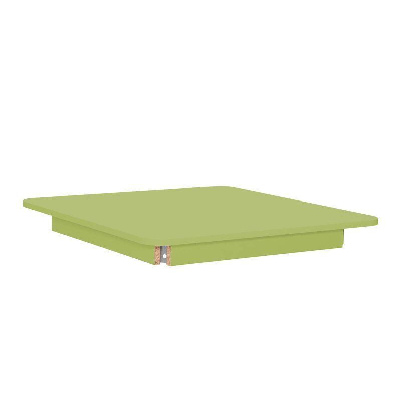 Coloured table top, green - square