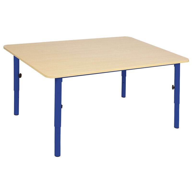 Adjustable preschool table, blue