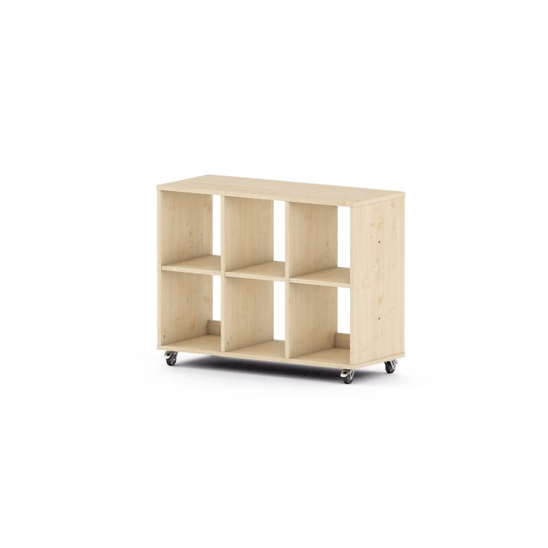 Maple 6-Compartment Unit on wheels / on feet